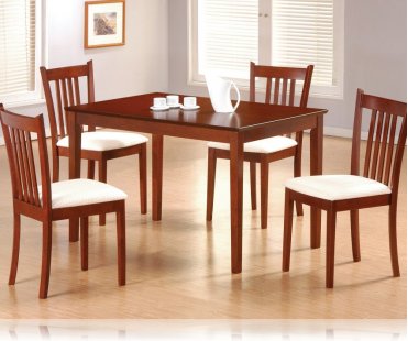 Tobacco Finish 5 Pc Dining Set