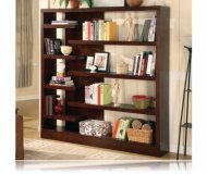 Unique Design Cappuccino Finish Bookcase