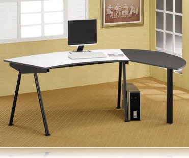 Wrap Around Computer Desk Workstation L Desks Coaster 800447