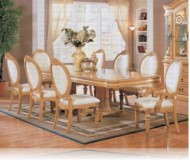 Wynn Antique 9 Pc. White Dining Set