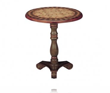 English Garden Pedestal Accent Table